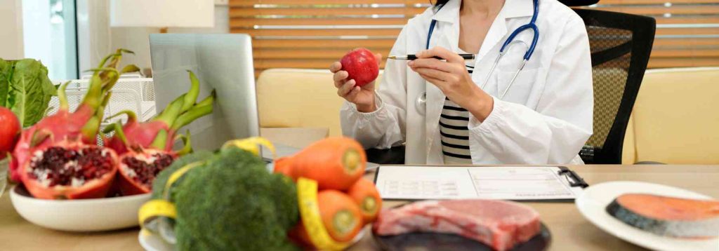 Healthy eating guidance from a pharmacy